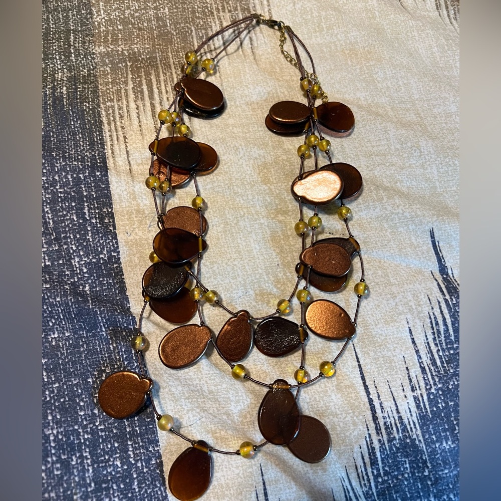 Brown necklace from Cato’s very dressy